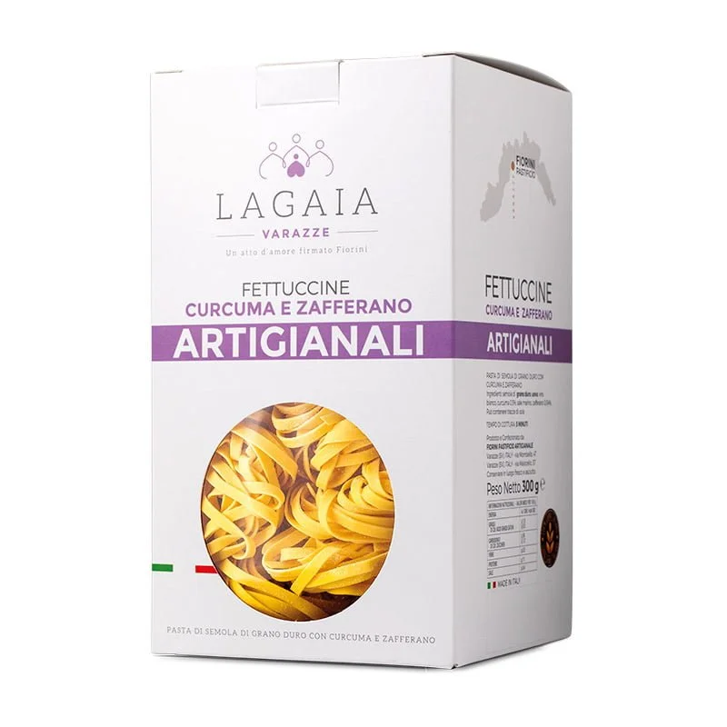 Packaging Fettuccine Curcuma e Zafferano