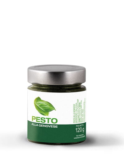 Vasetto di pesto alla genovese artigianale in vetro Fiorini
