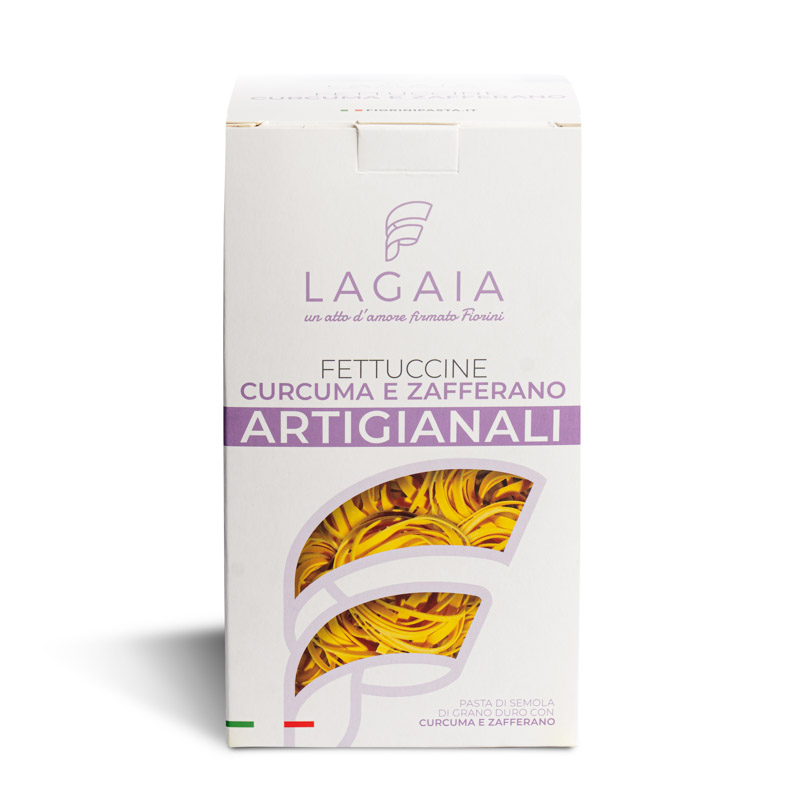Packaging Fettuccine Curcuma e Zafferano