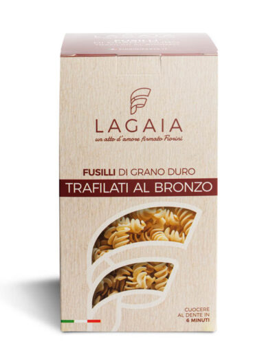Packaging Fusilli di grano duro trafilati al bronzo di Casa Fiorini