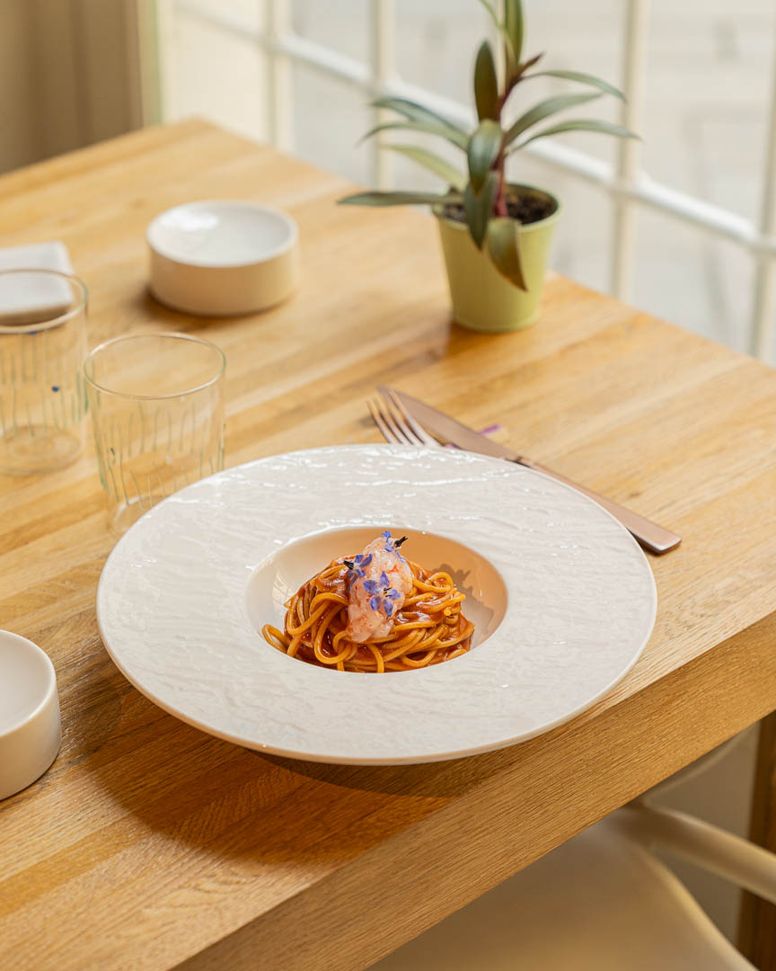Fiorini-pasta-horeca-ristoranti-hotel piatto di spaghetti artigianali per horeca